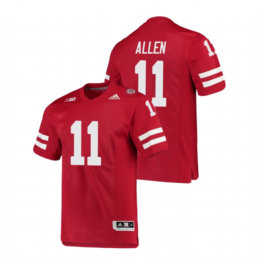 men's nebraska cornhuskers austin allen scarlet college football premier jersey