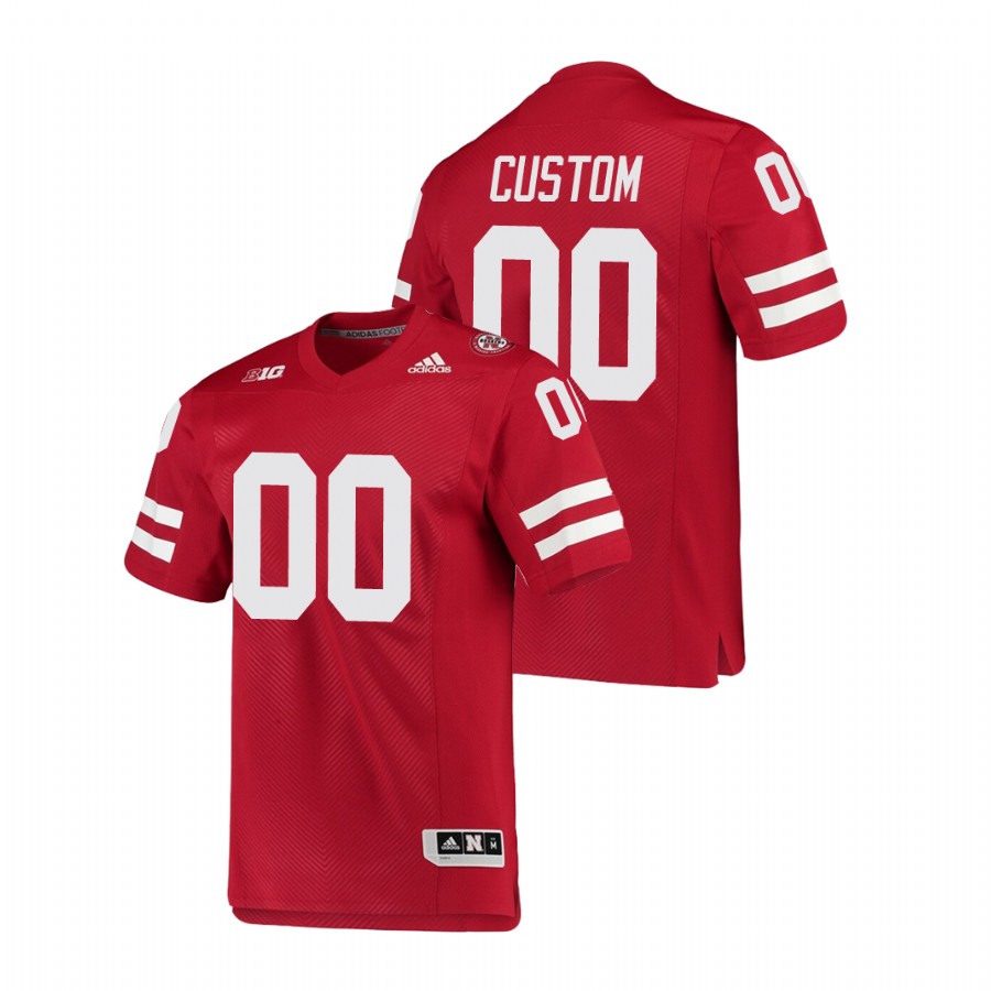 men's nebraska cornhuskers custom scarlet college football premier jersey