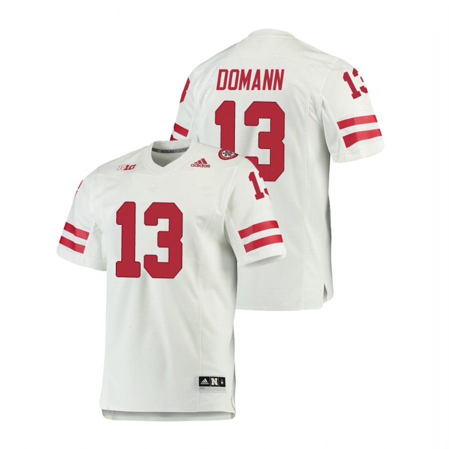 men's nebraska cornhuskers jojo domann white premier football jersey