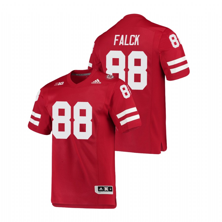 men's nebraska cornhuskers levi falck scarlet college football premier jersey