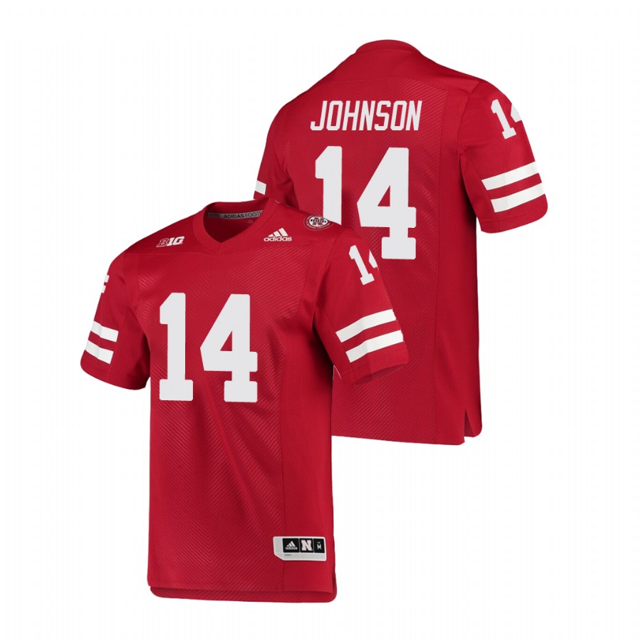 men's nebraska cornhuskers rahmir johnson scarlet college football premier jersey