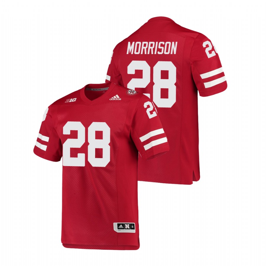men's nebraska cornhuskers sevion morrison scarlet college football premier jersey