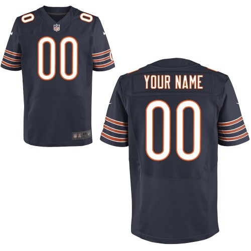 men's chicago bears customized elite team color jerseys