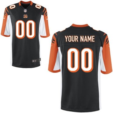 men's cincinnati bengals customized game team color jerseys