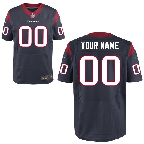NEW NFL men's houston texans customized elite team color jerseys