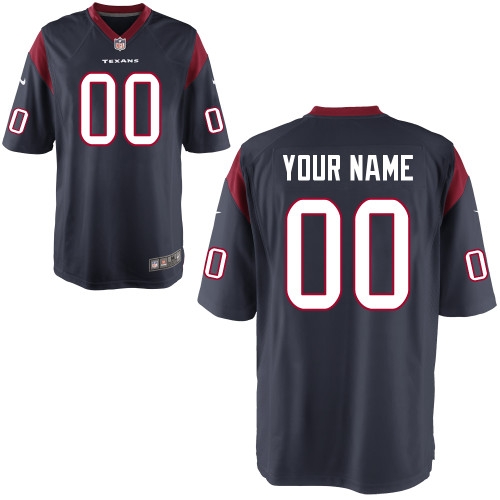 NEW NFL men's houston texans customized game team color jerseys