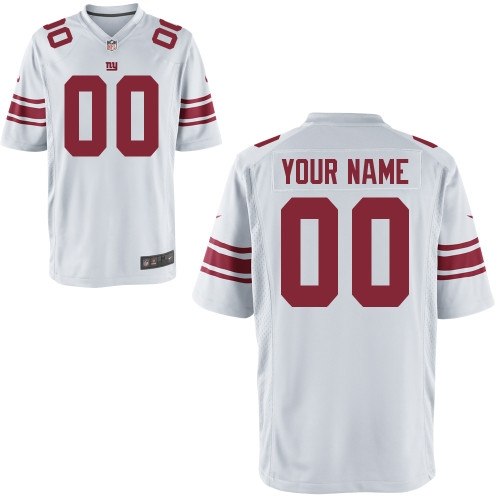men's new york giants customized game white jerseys