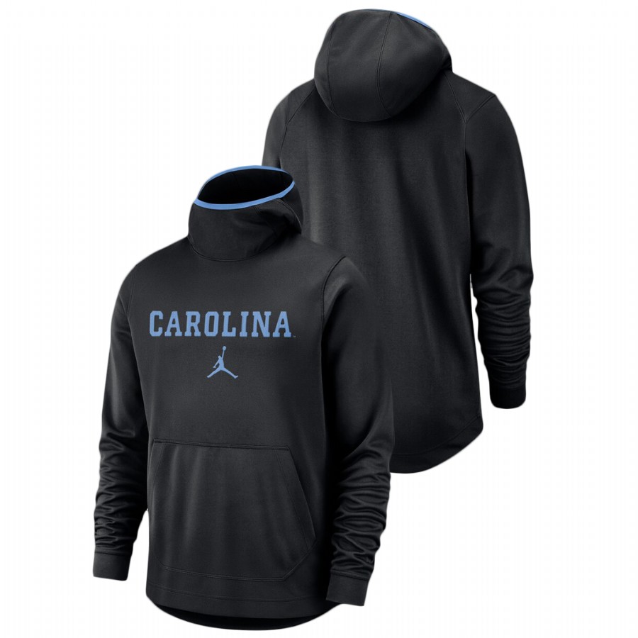 men's north carolina tar heels black basketball spotlight team logo hoodie