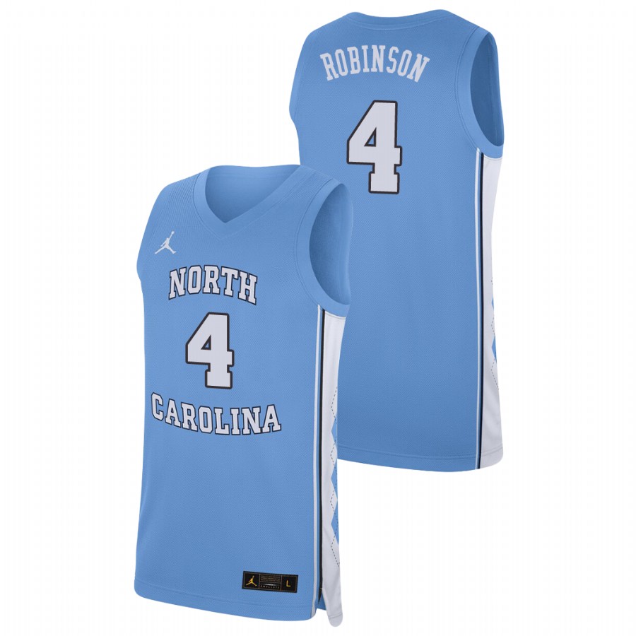 men's north carolina tar heels brandon robinson replica college basketball carolina blue jersey