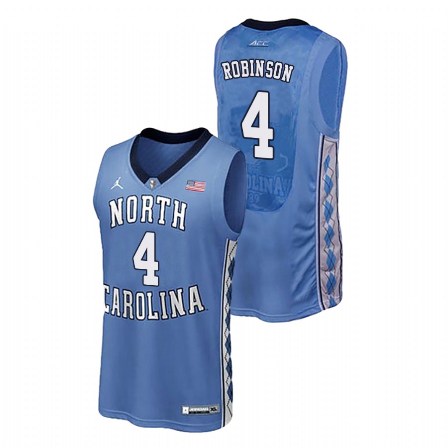 men's north carolina tar heels brandon robinson royal authentic performace college basketball jersey