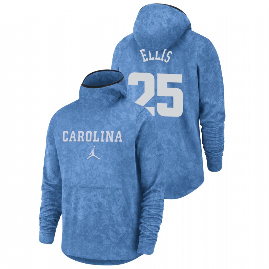 men's north carolina tar heels caleb ellis team logo pullover carolina blue basketball spotlight hoodie