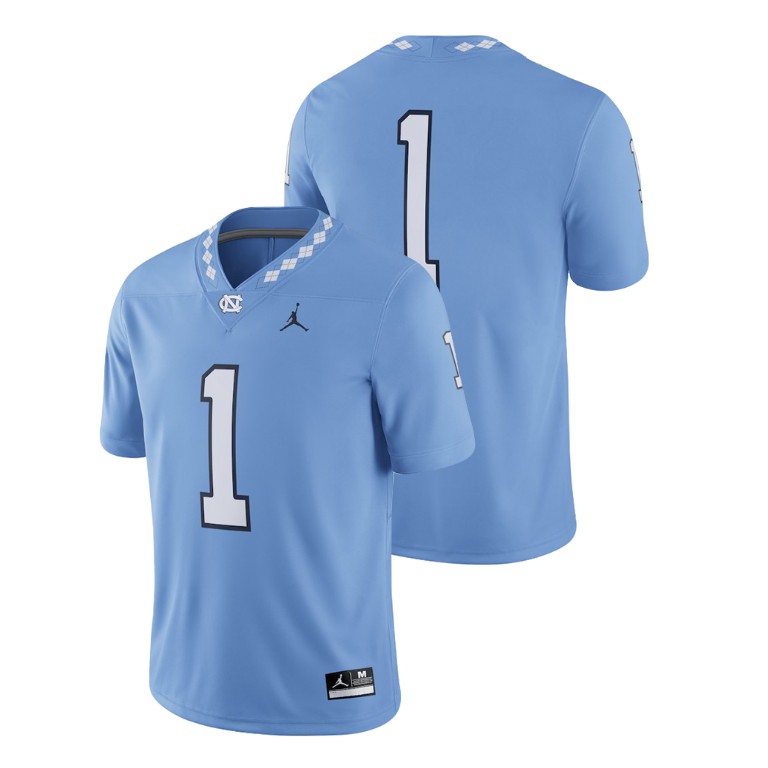 men's north carolina tar heels carolina blue college football 2018 game jersey