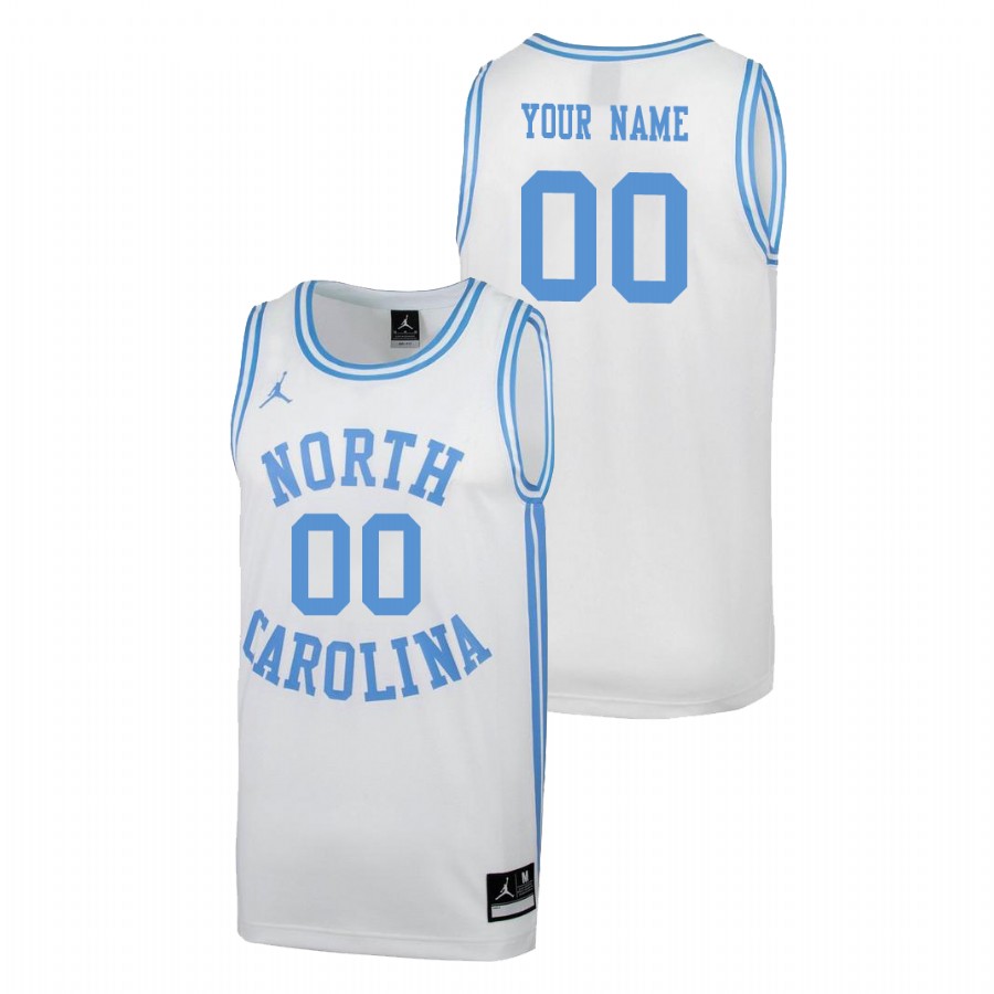 men's north carolina tar heels custom white march madness college basketball jersey
