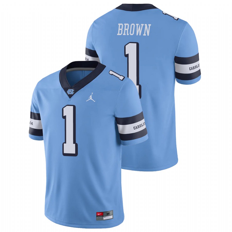 men's north carolina tar heels khafre brown carolina blue college football alternate game jersey