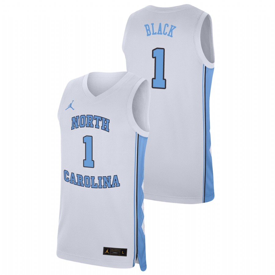men's north carolina tar heels leaky black college basketball replica white jersey