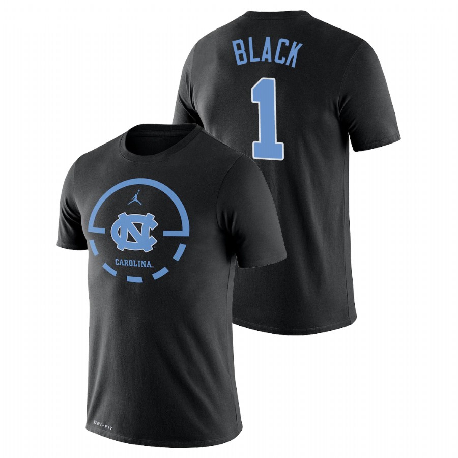 men's north carolina tar heels legend basketball leaky black black t shirt