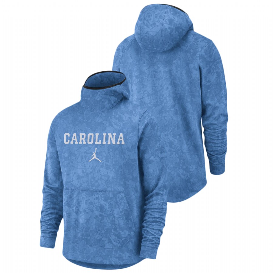 men's north carolina tar heels light blue basketball spotlight team logo hoodie