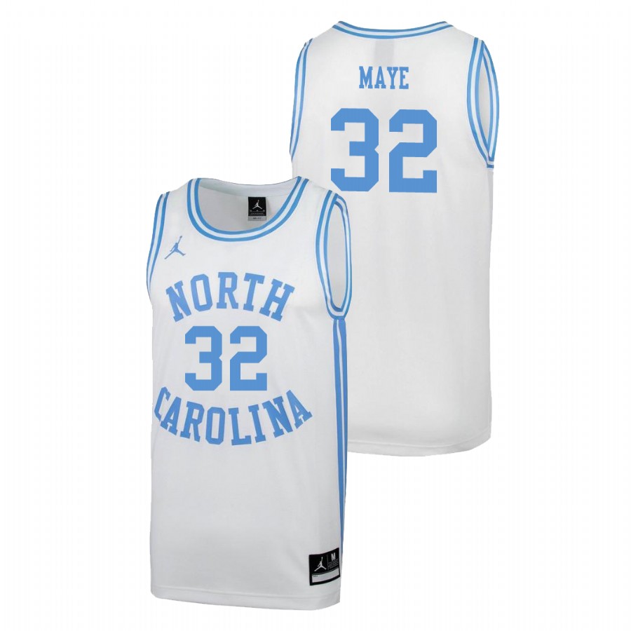 men's north carolina tar heels luke maye white march madness college basketball jersey