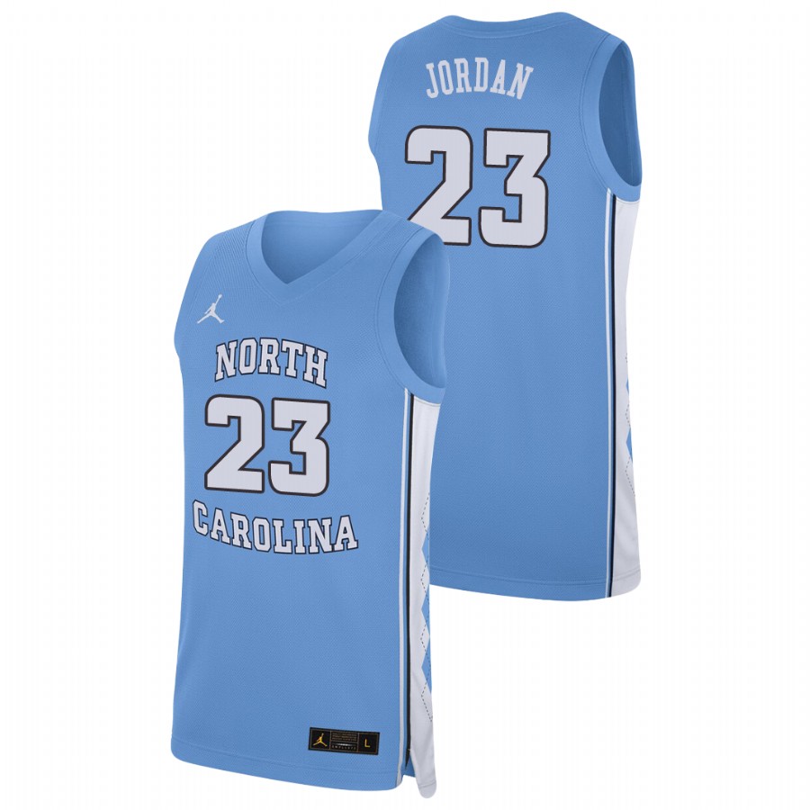 men's north carolina tar heels michael jordan replica college basketball carolina blue jersey