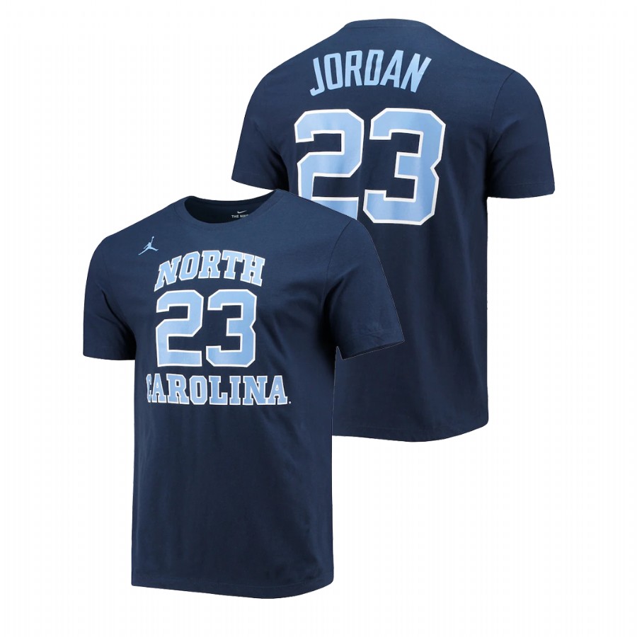 men's north carolina tar heels retro alumni basketball michael jordan navy t shirt