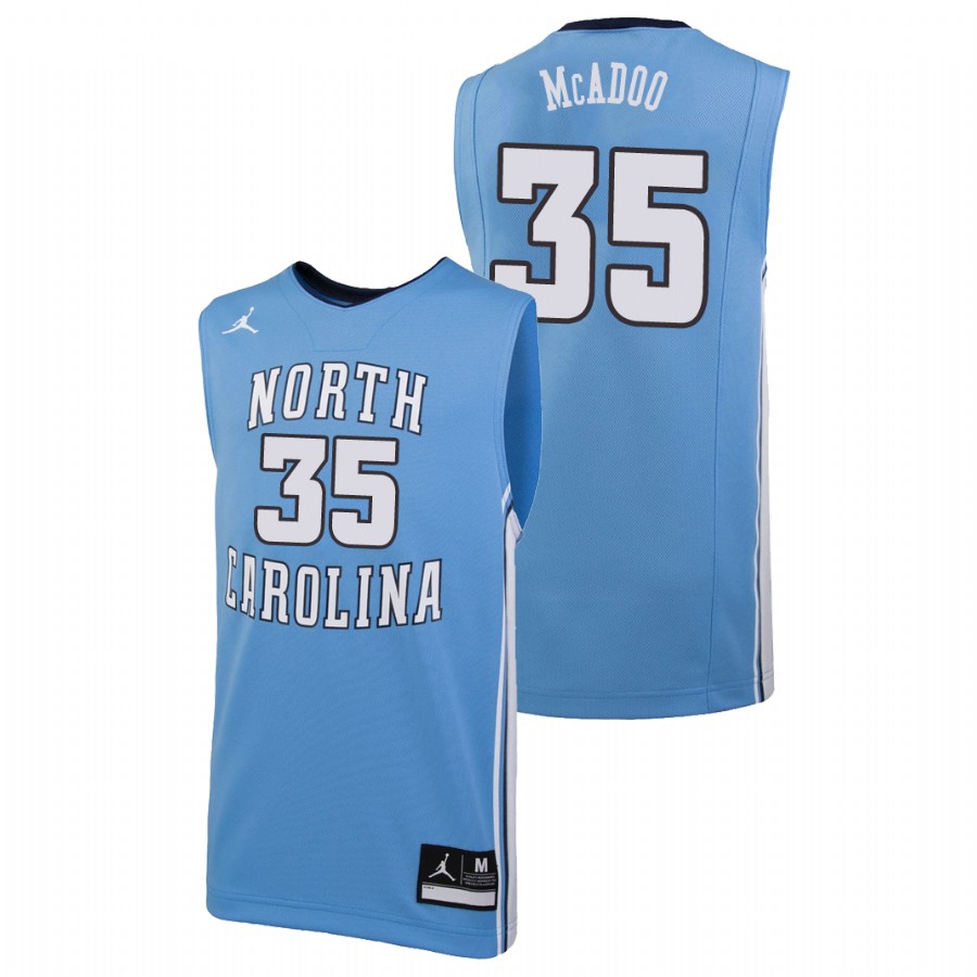 men's north carolina tar heels ryan mcadoo carolina blue replica college basketball jersey