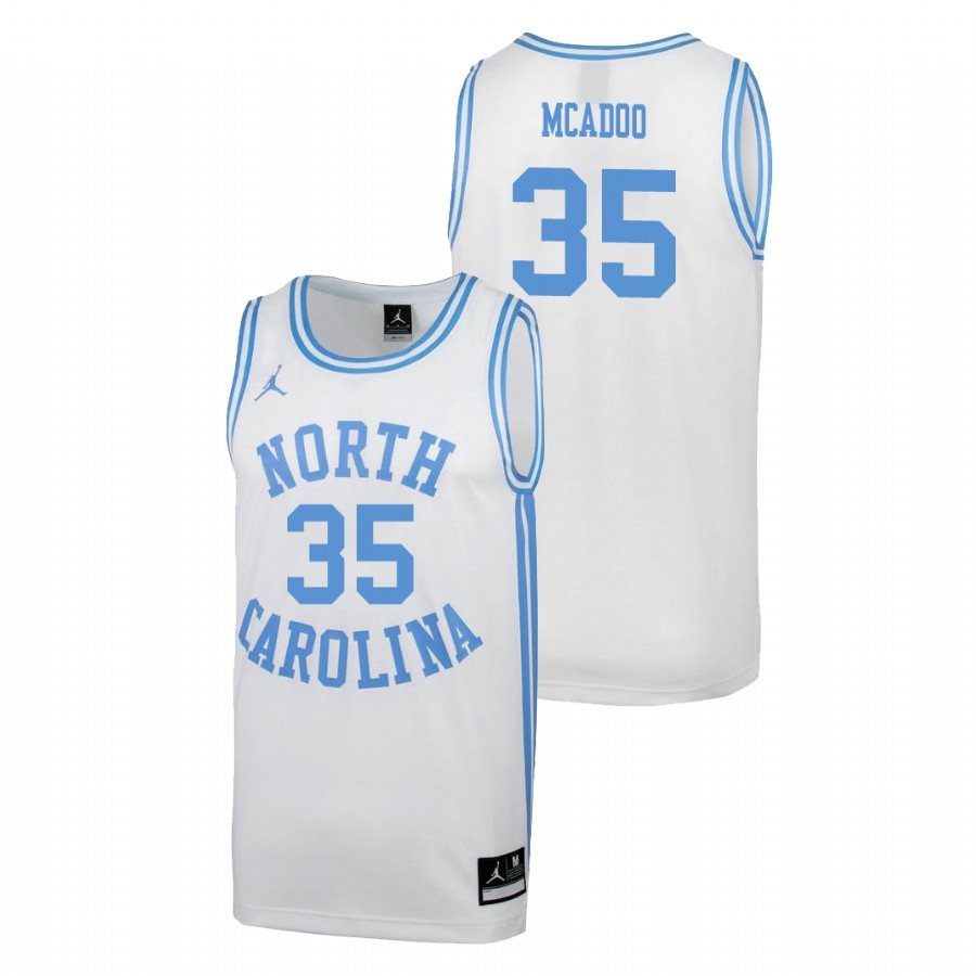 men's north carolina tar heels ryan mcadoo white march madness college basketball jersey