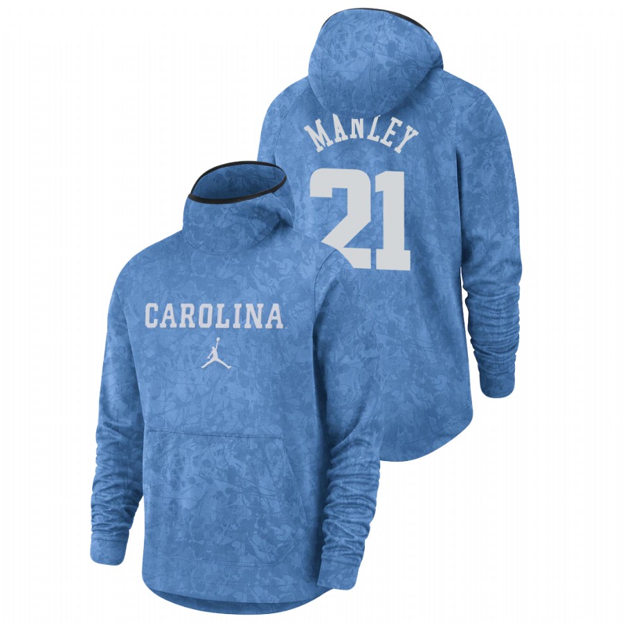 men's north carolina tar heels sterling manley team logo pullover carolina blue basketball spotlight hoodie