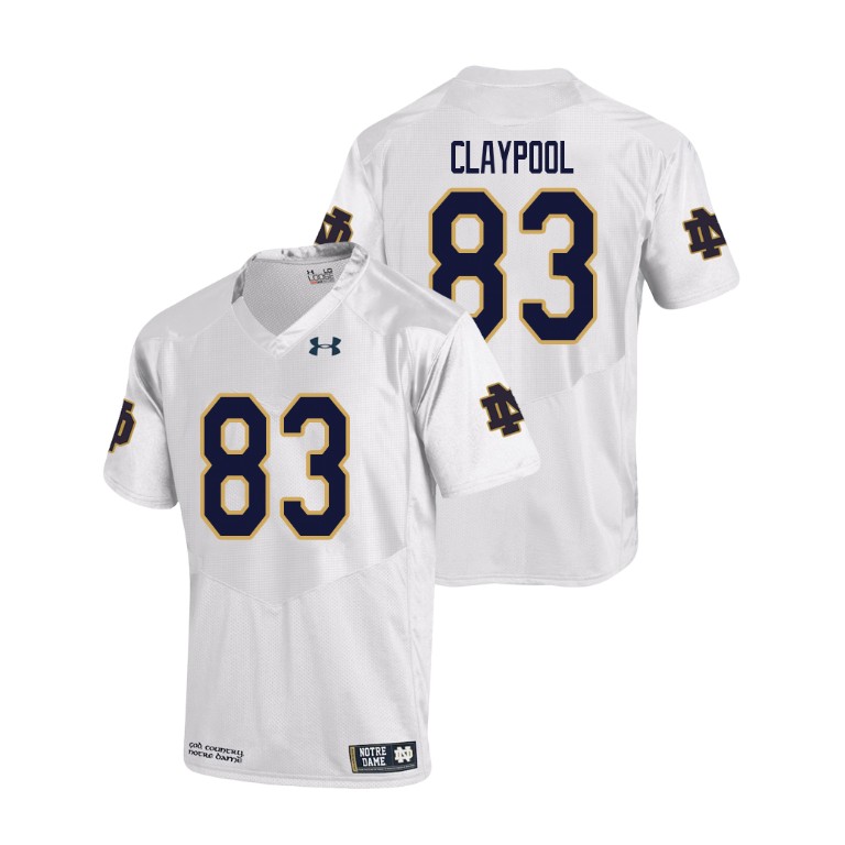 men's-notre-dame-fighting-irish-83-chase-claypool-white-college-football-replica-jersey