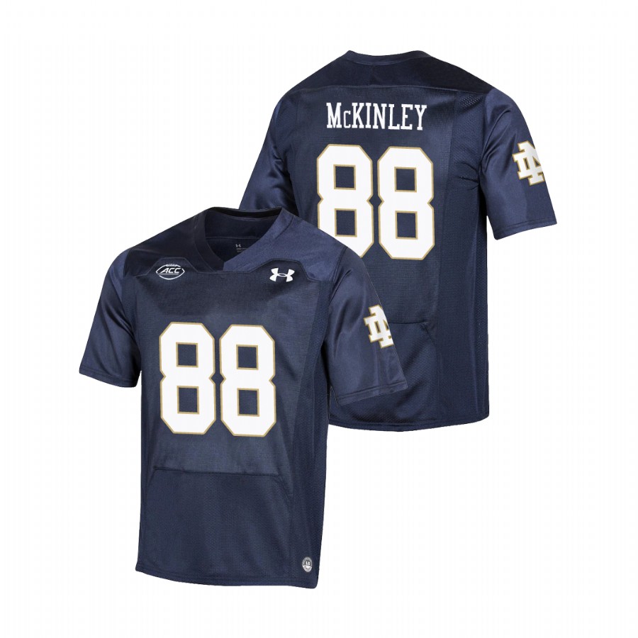 men's notre dame fighting irish javon mckinley navy replica college football playoff jersey