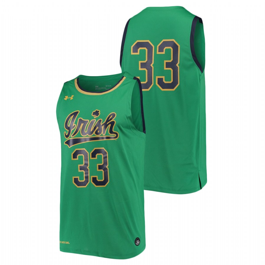 men's notre dame fighting irish kelly green replica under armour jersey