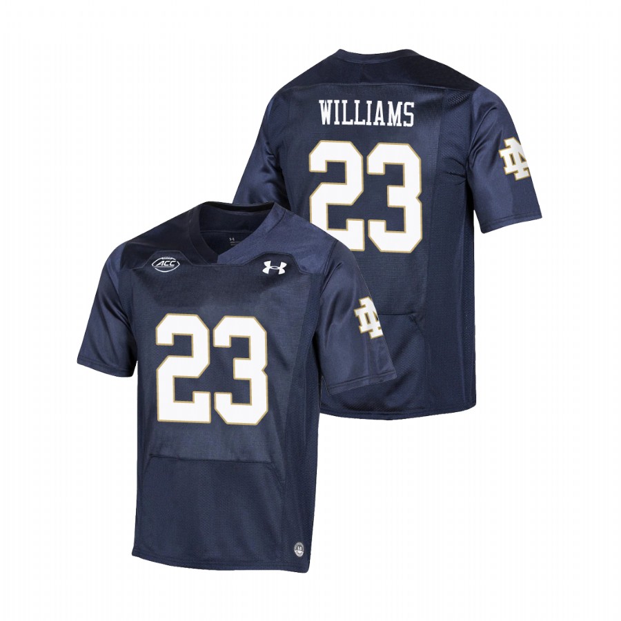 men's notre dame fighting irish kyren williams navy replica college football playoff jersey