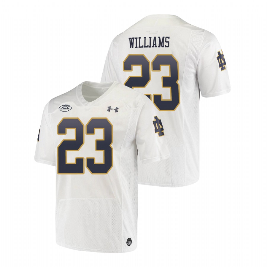 men's notre dame fighting irish kyren williams white replica college football playoff jersey