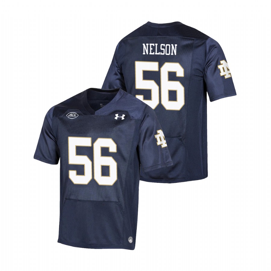 men's notre dame fighting irish quenton nelson navy replica college football playoff jersey