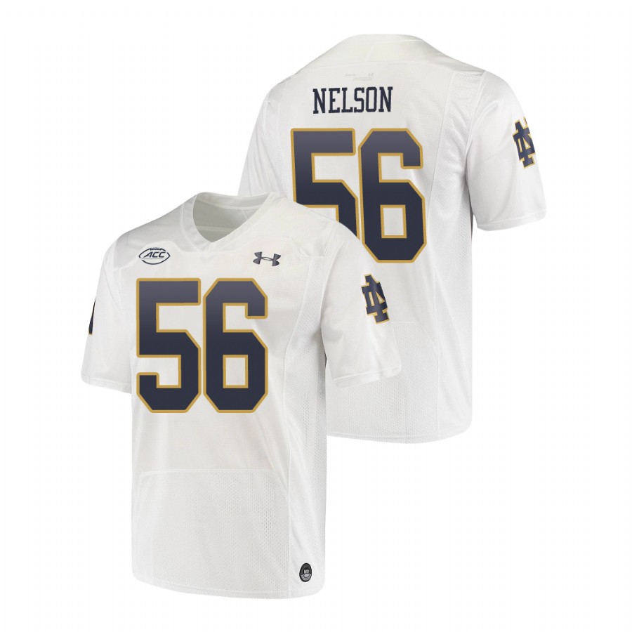 men's notre dame fighting irish quenton nelson white replica college football playoff jersey