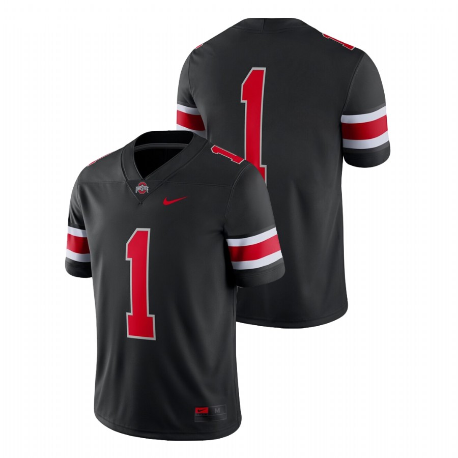 men's ohio state buckeyes 1 black game alternate jersey