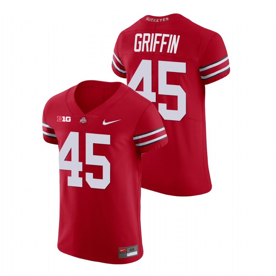 men's ohio state buckeyes archie griffin scarlet college football v neck jersey