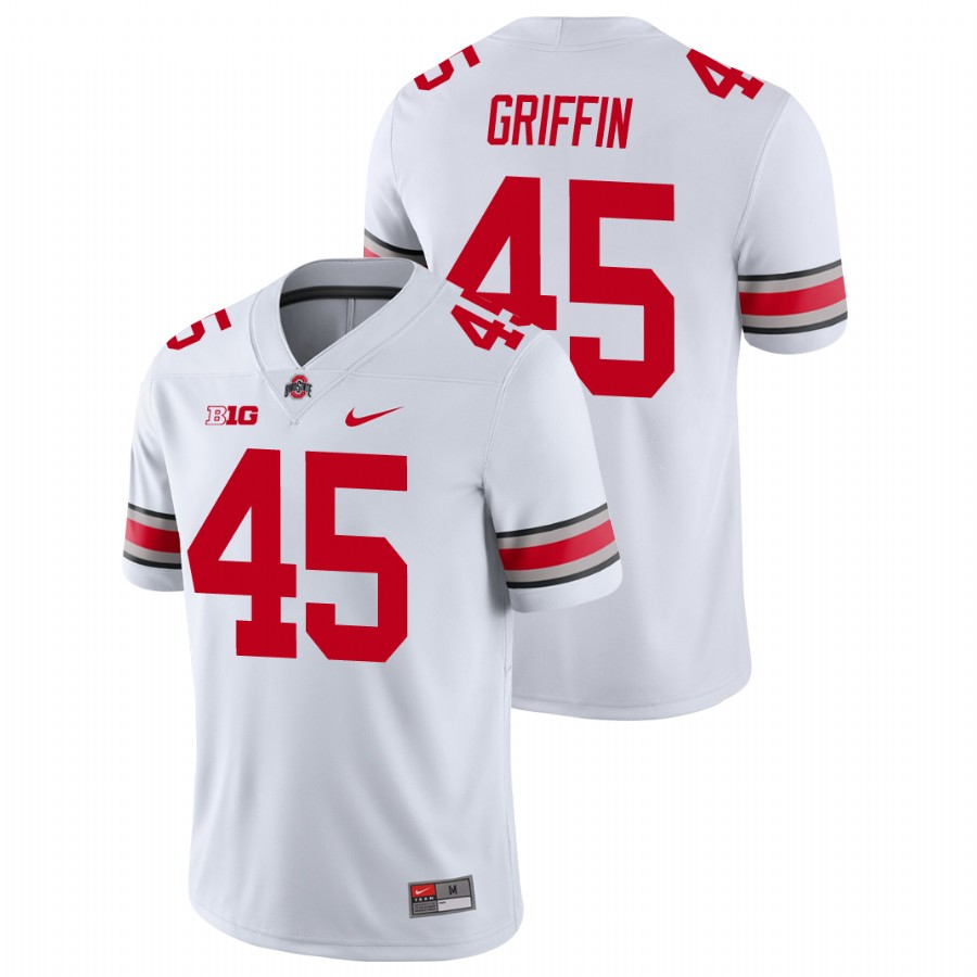 men's ohio state buckeyes archie griffin white college football game jersey