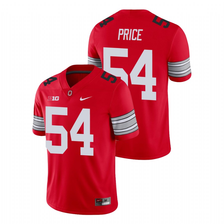 men's ohio state buckeyes billy price scarlet alumni football game player jersey