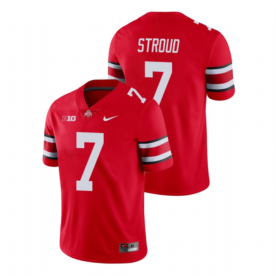 men's ohio state buckeyes c.j. stroud football game scarlet jersey