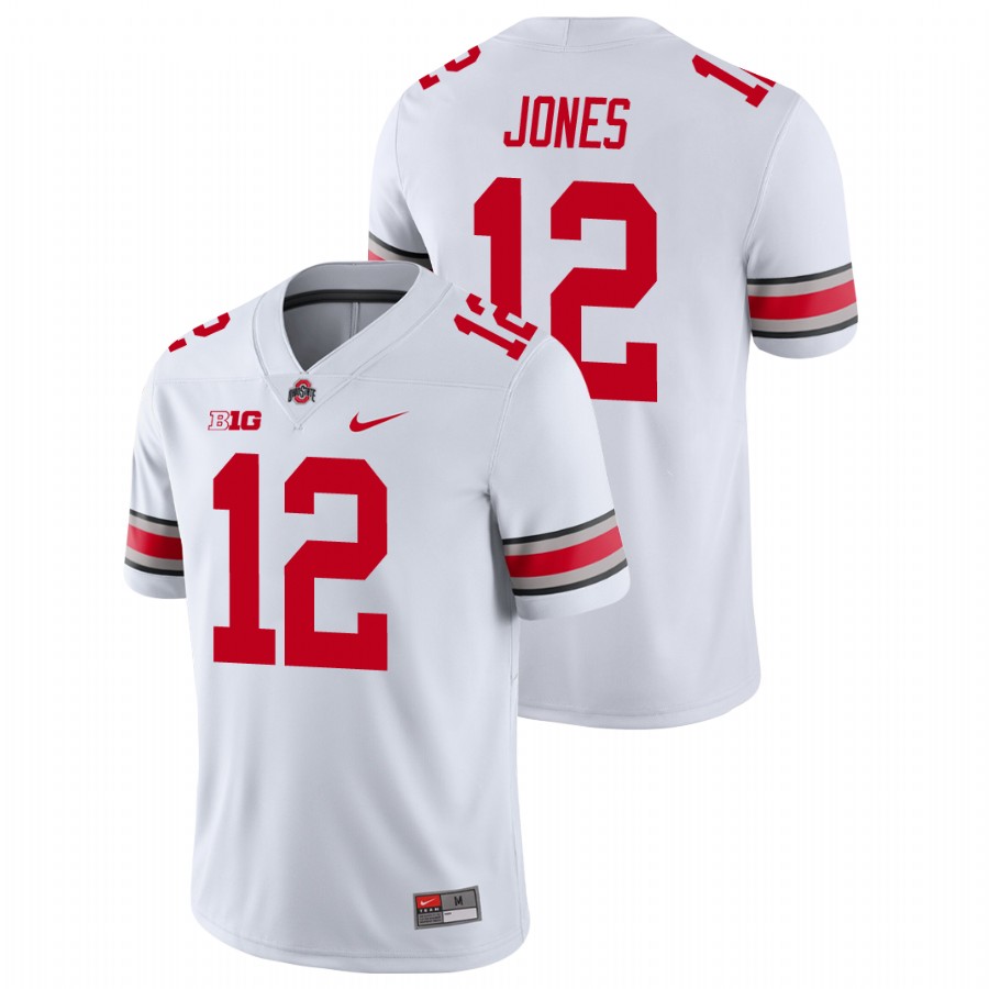 men's ohio state buckeyes cardale jones white college football game jersey