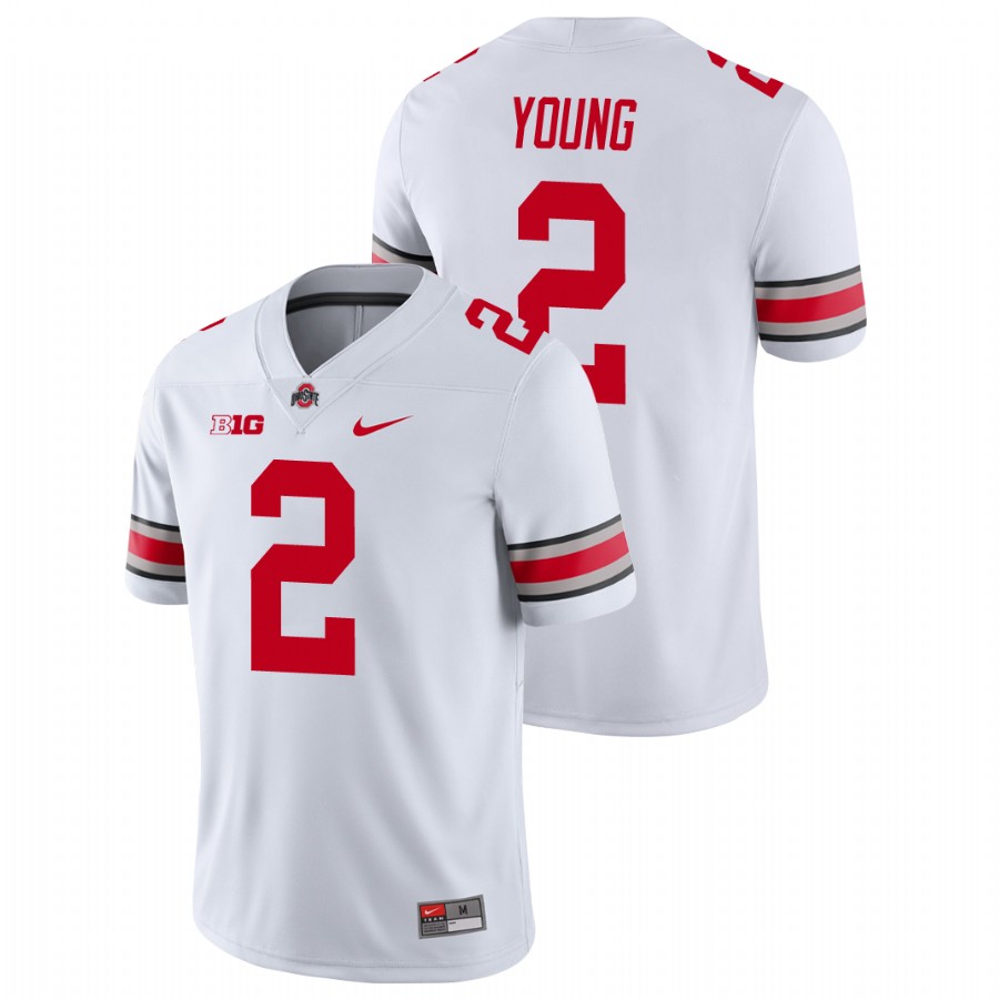 men's ohio state buckeyes chase young white college football game jersey