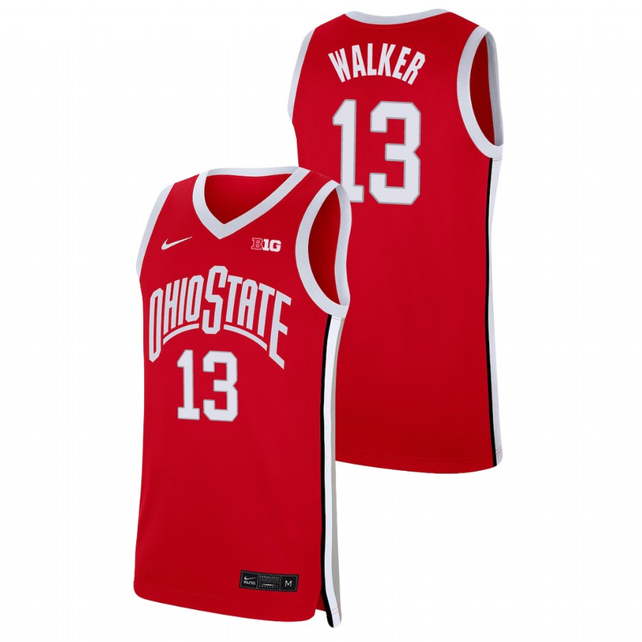 men's ohio state buckeyes cj walker basketball replica scarlet jersey