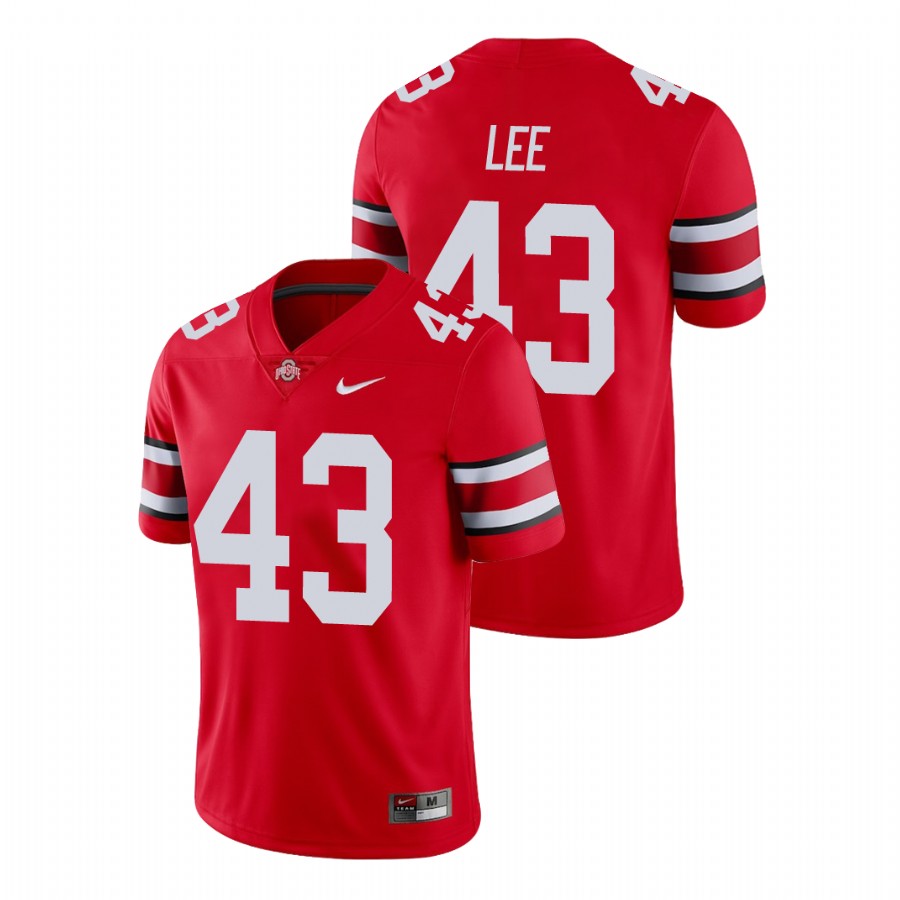 men's ohio state buckeyes darron lee scarlet college football game jersey