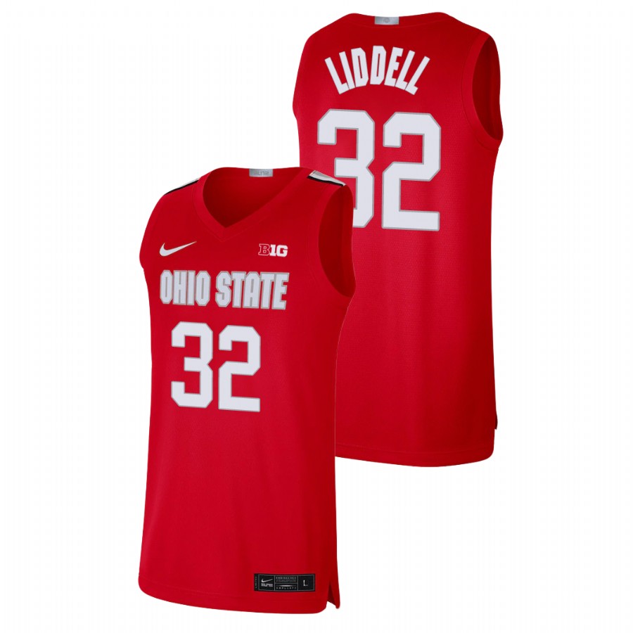 men's ohio state buckeyes e.j. liddell basketball alumni limited scarlet jersey