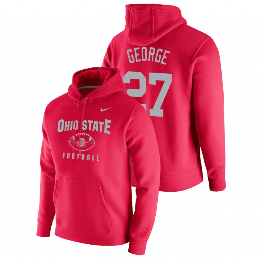 men's ohio state buckeyes eddie george pullover football scarlet oopty oop hoodie