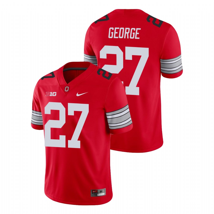 men's ohio state buckeyes eddie george scarlet alumni football game player jersey