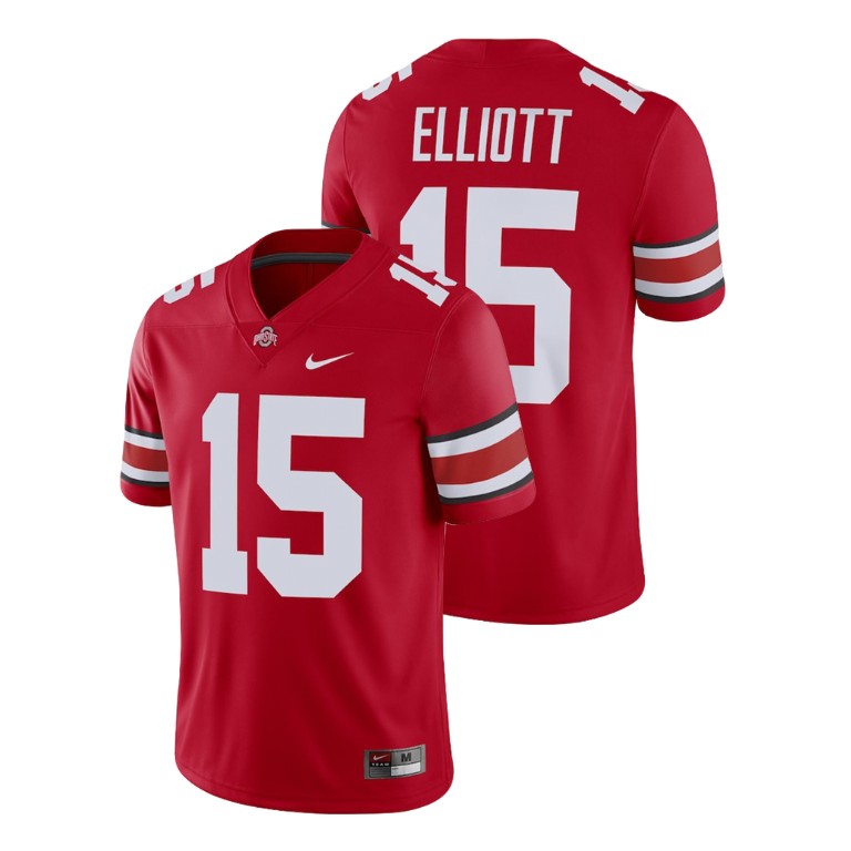 men's ohio state buckeyes ezekiel elliott scarlet alumni football game player jersey
