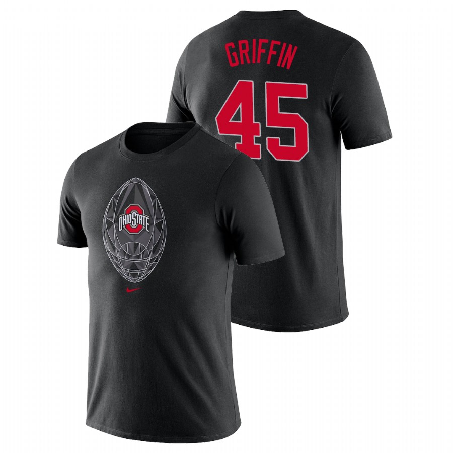 men's ohio state buckeyes football icon legend archie griffin black t shirt