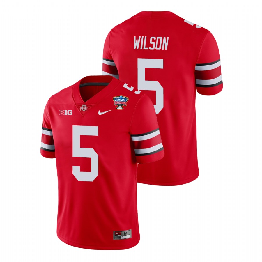 men's ohio state buckeyes garrett wilson scarlet 2021 sugar bowl college football jersey