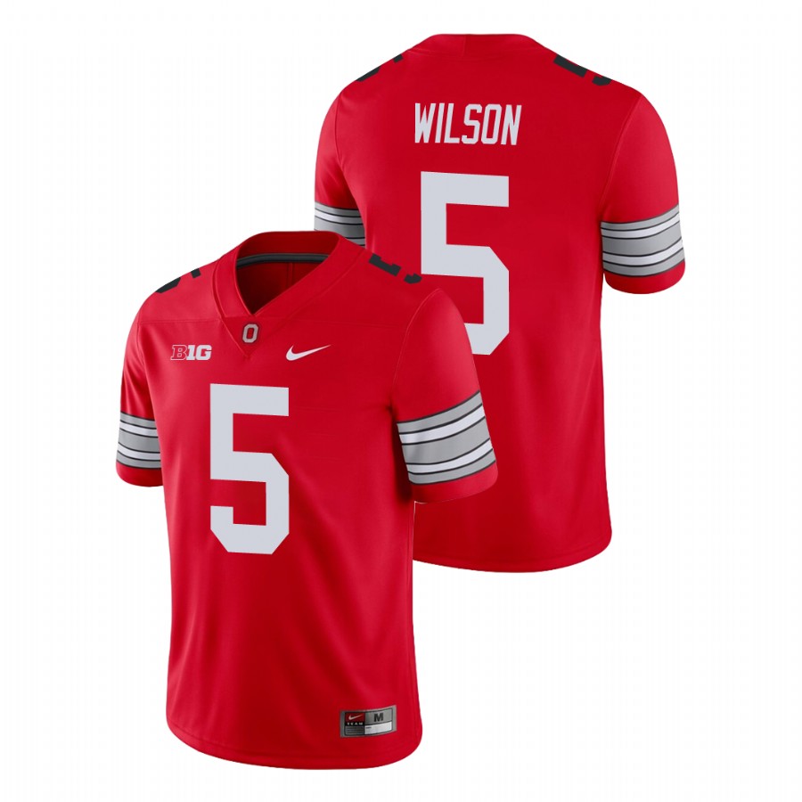 men's ohio state buckeyes garrett wilson scarlet alumni football game player jersey